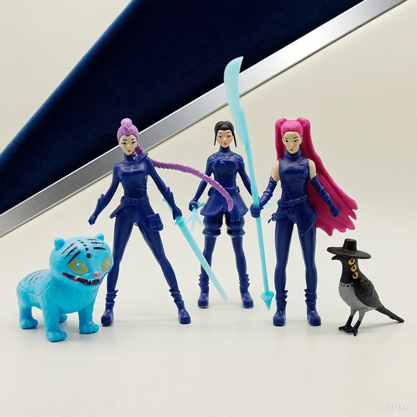 5 pz/set Kpop Demon Hunters Figura Giocattolo Modello IN PVC Periferiche Da Gioco Del Fumetto Decorazione Da Scrivania Collezione di Bambole Per Il Regalo Dei Bambini