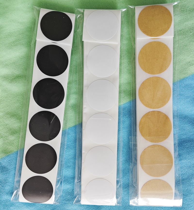 100-500 шт., круглые наклейки в горошек, 25/38/50 мм