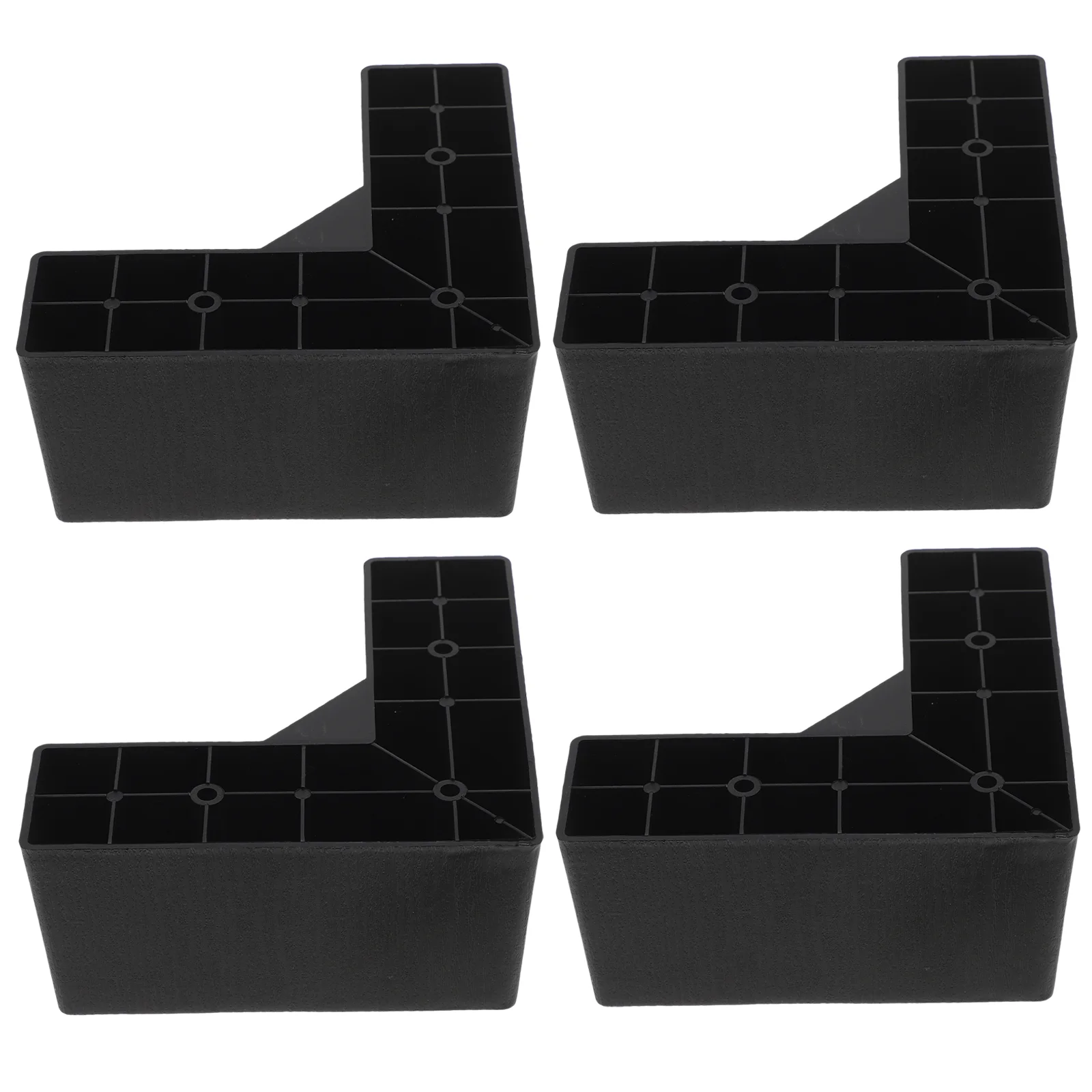 4 Pcs Plastic Support Legs Furniture Risers Bed Lifts Sofa Feet Table Supports Desk Chairs Anti Scratch Sturdy Lightweight