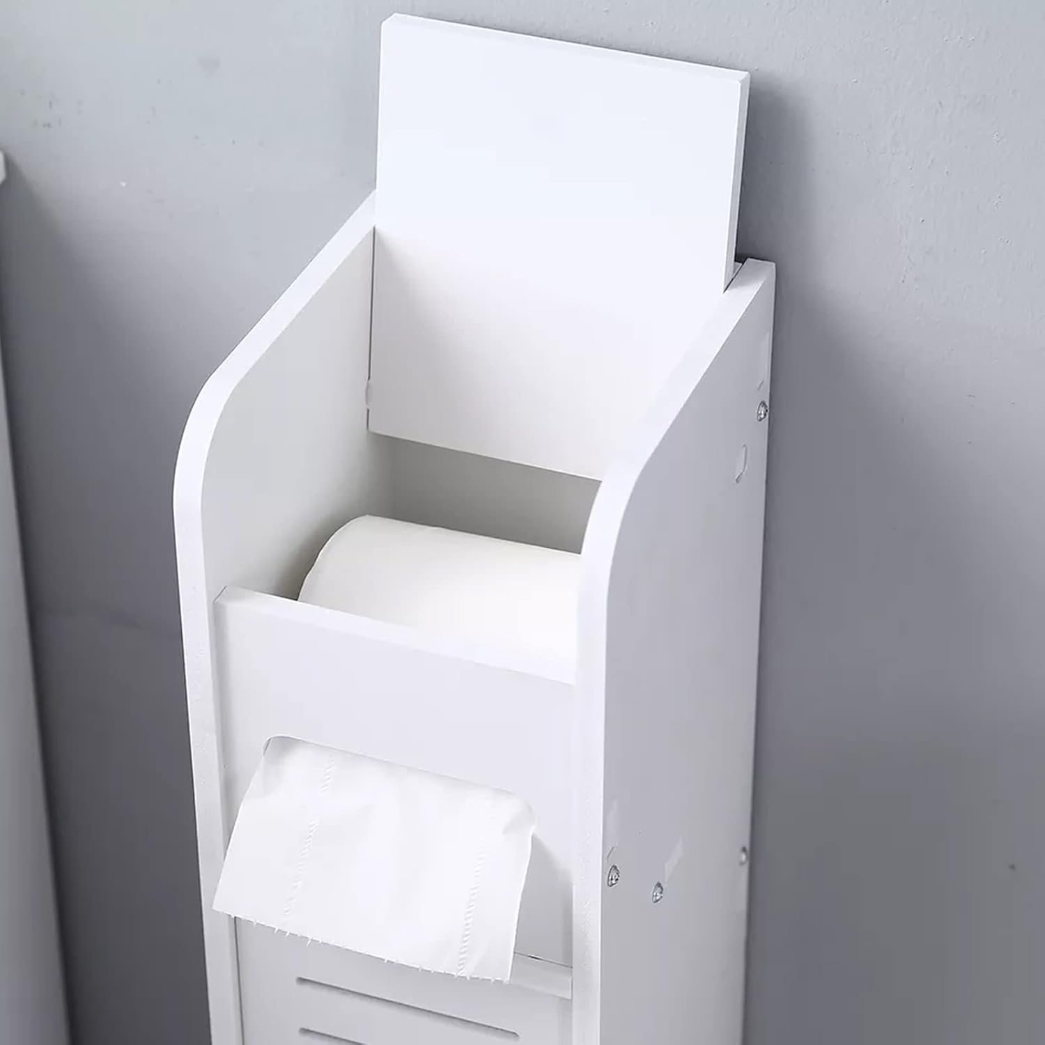 Bathroom Cabinet Bedroom Cabinet Bathroom Storage Cabinet White Tall Slim Shelf Cabinet Living Room Storage Riser