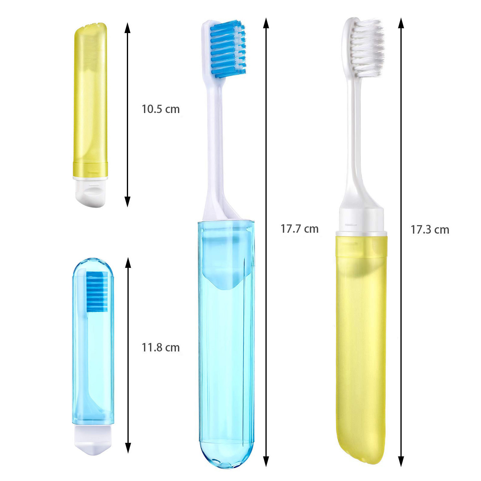 Cepillo de dientes plegable portátil de viaje, cepillo de dientes de cerdas súper suaves, plegable, para viajes, Camping, senderismo, al aire libre, fácil de llevar