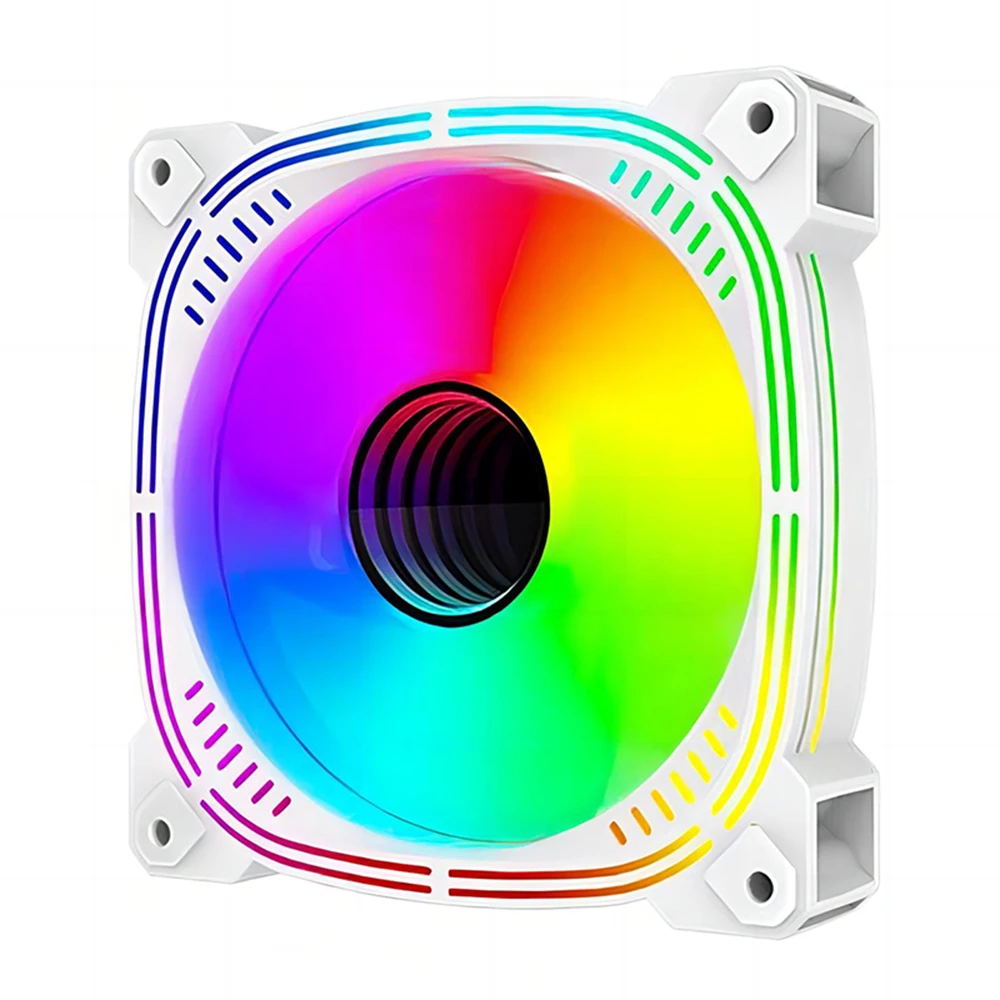 TEUCER Prism-2 1PCS/3PCS ARGB พัดลม,120 มม.PWM 800-1600RPM 5V 3Pin RGB Gaming PC พัดลมระบายความร้อน