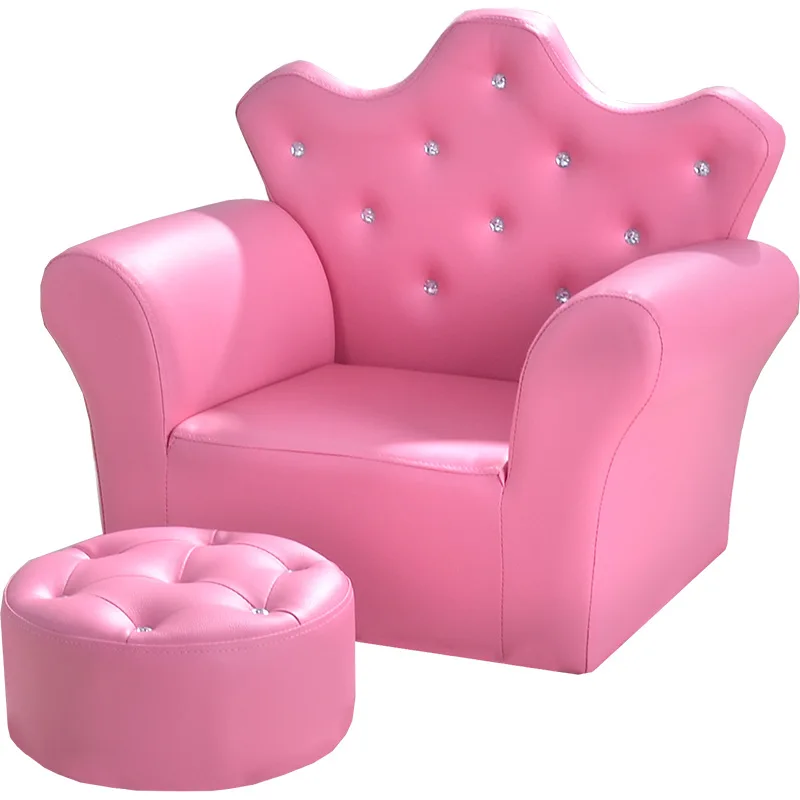 Lazychild-子供の王冠の形をしたソファ,フットスツール,韓国スタイルの家具,ファッション,高品質の家具,誕生日プレゼント