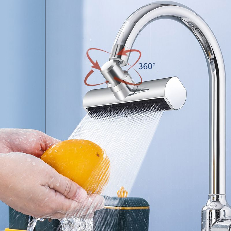 Nova cozinha cachoeira de três modos universal giratória extensão torneira à prova de respingo bocal pia multi-função