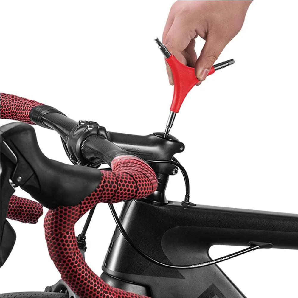 3-drożny klucz sześciokątny w kształcie litery Y Klucz sześciokątny wewnętrzny 4/5/6 mm do użytku na zewnątrz Kemping Kolarstwo Rower górski Narzędzie do naprawy rowerów