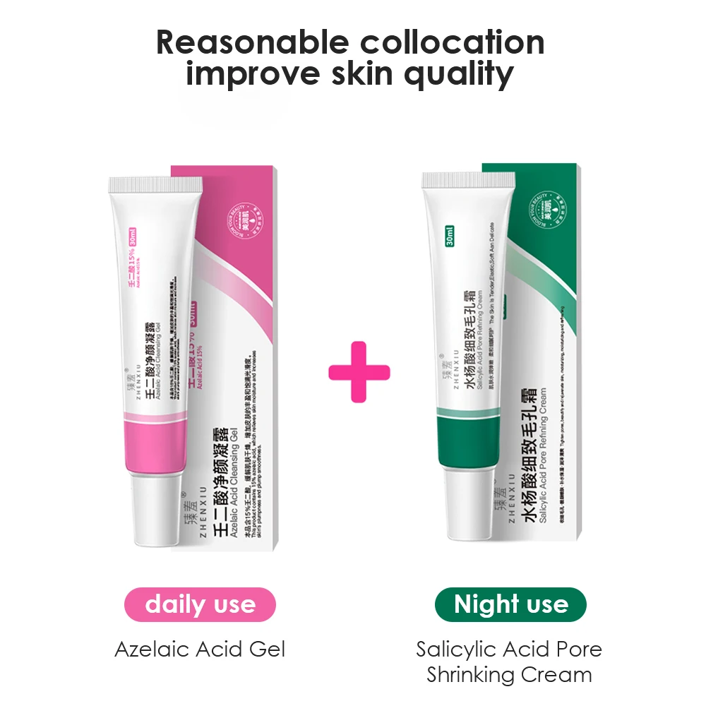 Creme Remoção de Acne Ácido Salicílico, Creme Refino de Poros Encolhedores, Removedor de Cravos, Óleo Anti-Envelhecimento, Cuidados com a Pele, Produtos Coreanos, 30ml