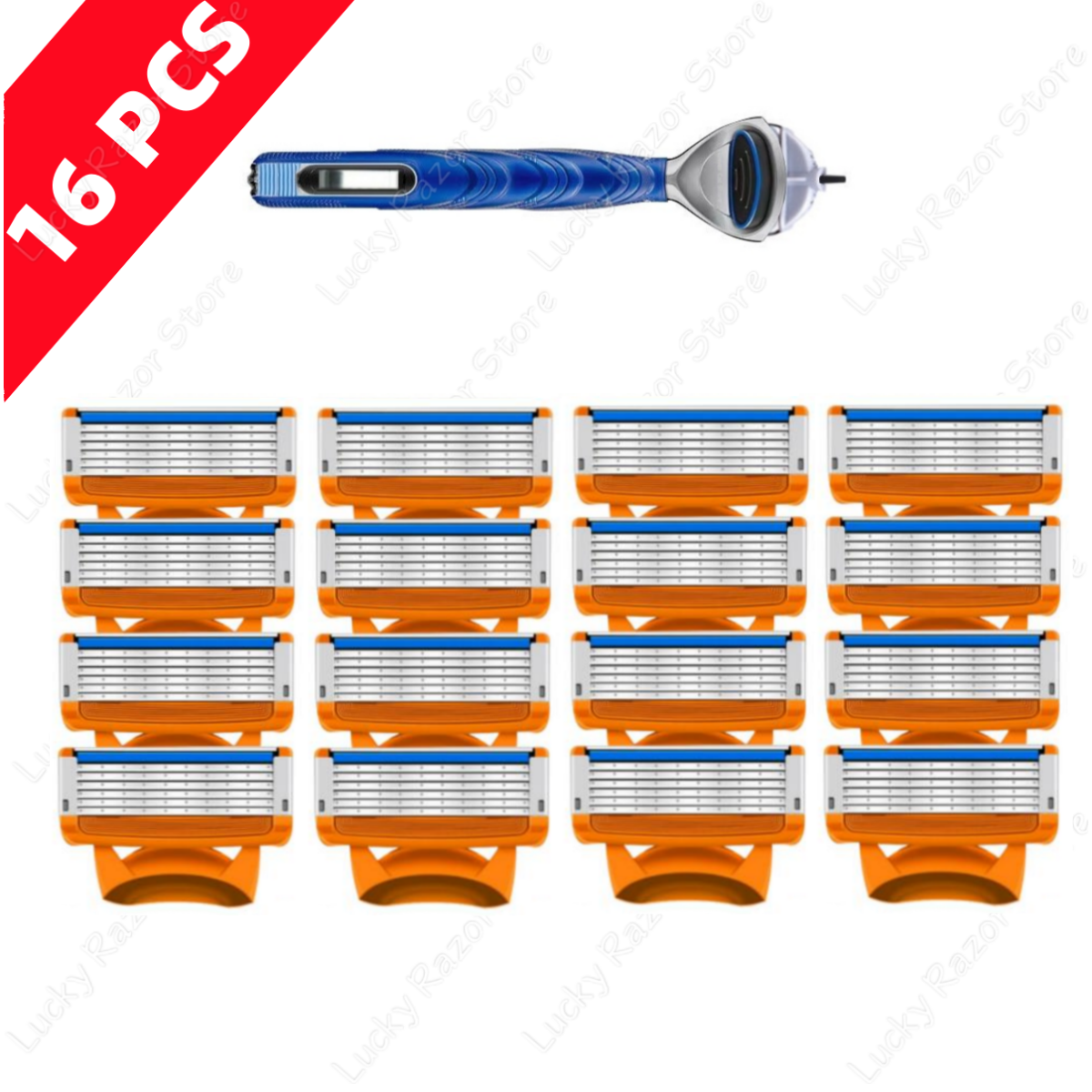 New Fusion Shaving razor Shaver Five Layer Blade Manual Razor Blade, Men's Razor Vintage Beard Blade 5 Blade Razor Holder