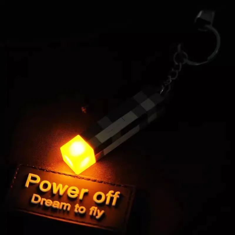 Gaming Theme Surrounding Torch LED Light USB Rechargeable Mini Torch Keychain Backpack Pendant Children Gifts
