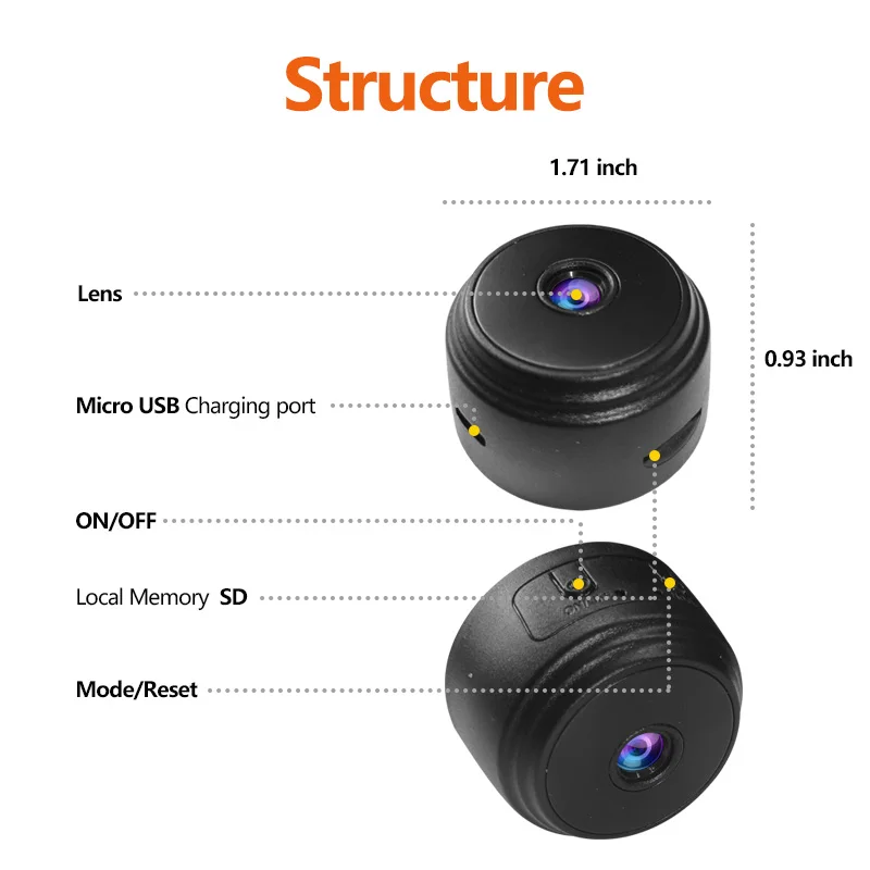 Sicherheit Drahtlose Sicherheit A9 HD Wifi Smart Monitor Überwachungskameras Sensor Camcorder Web Video Home