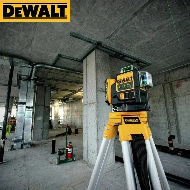 Dewalt DW089LG 3 lados * 360 grados Vertical 12V batería de litio 12 líneas nivel láser Horizontal medidor de nivel de luz verde al aire libre