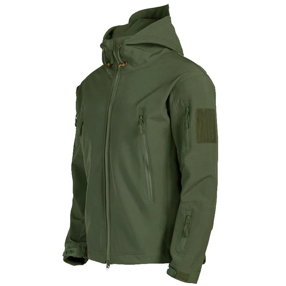 Traf 2024 neue modische Haifisch haut Soft shell Jacke Herren taktische wind dichte wasserdichte Jacke Herren jacke Kapuzen jacke
