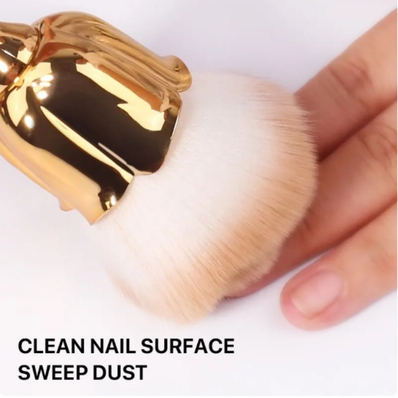 Manucure en forme de Rose avec brosse à ongles, brosse d'art, accessoires pour ongles, outil rond populaire pour maquillage, polissage, dépoussiérage