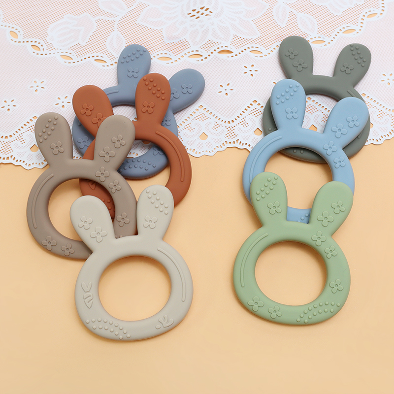 1PCS BPA FREI Baby Silikon Beißring Spielzeug Nette Kauen Zahnen Spielzeug Kinder Zahnen Ring Sensorischen Spielzeug Für Kleinkinder beißring Spielzeug
