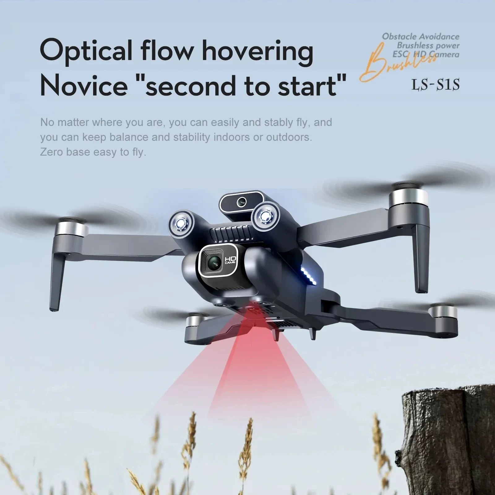 新しい S1S ミニドローンカメラ 8K プロフェッショナルブラシレスモーター Dron 障害物回避 HD デュアルカメラ折りたたみ Quadcopter おもちゃ