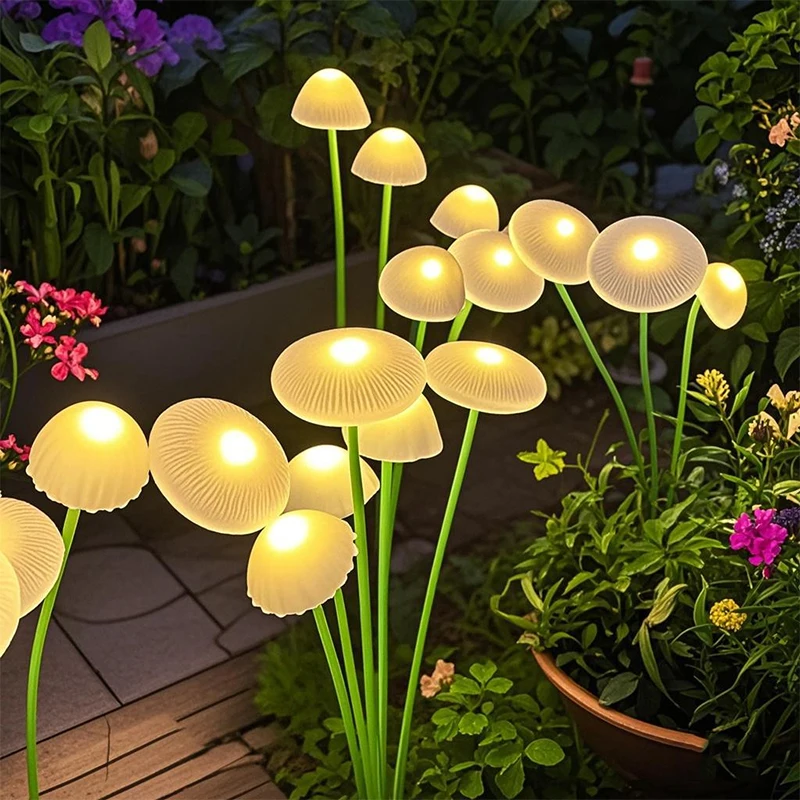 พลังงานแสงอาทิตย์ LED แมงกะพรุน Sway ไฟตกแต่งสวนกันน้ํากลางแจ้งพลังงานแสงอาทิตย์ Pathway Light สําหรับลานระเบียงลาน Flowerbed