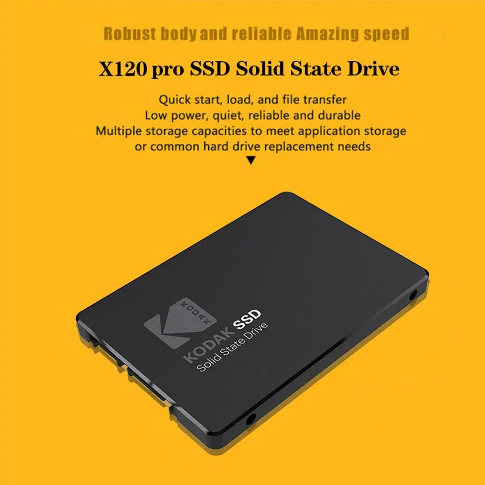 Kodak X120 PRO SSD Drive HDD 2.5 Hard Disk SSD 120GB 1TB 512GB 128GB 256GB HD SATA Disk disco rigido interno per Computer portatile
