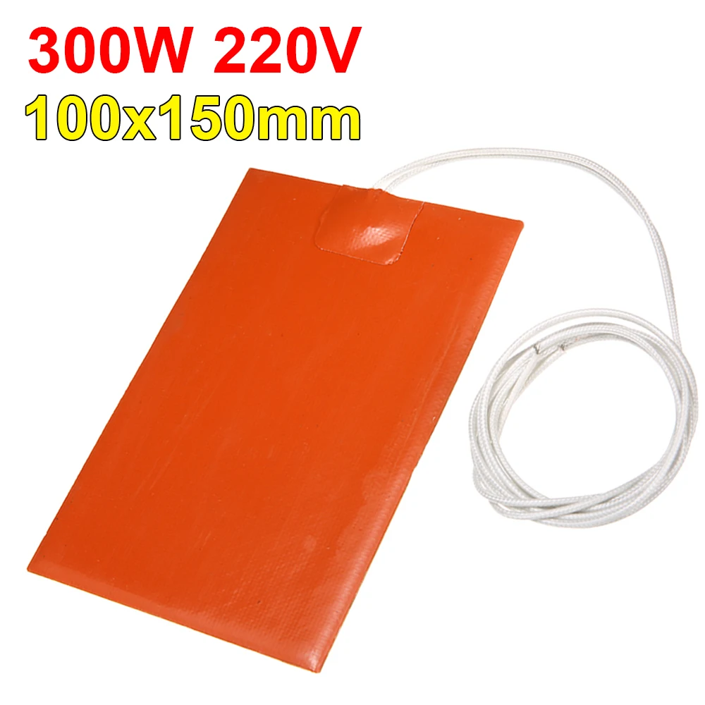 Cárter de aceite de motor de 220V y 300W, tanque de sumidero, almohadilla calefactora de goma de silicona, Kits de placa calefactora para coche, SUV, camión, tablero aislante impermeable