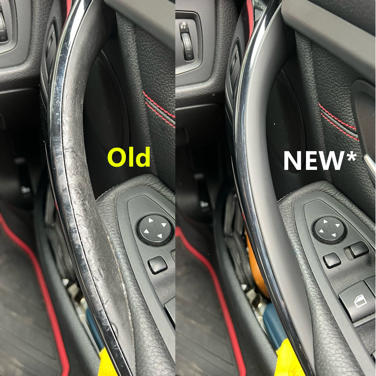 車のインテリアドアハンドル BMW F30 F31 F32 F34 F36 F80 F82 3 4 シリーズ 3GT ABS インテリアドアハンドルプル保護カバー