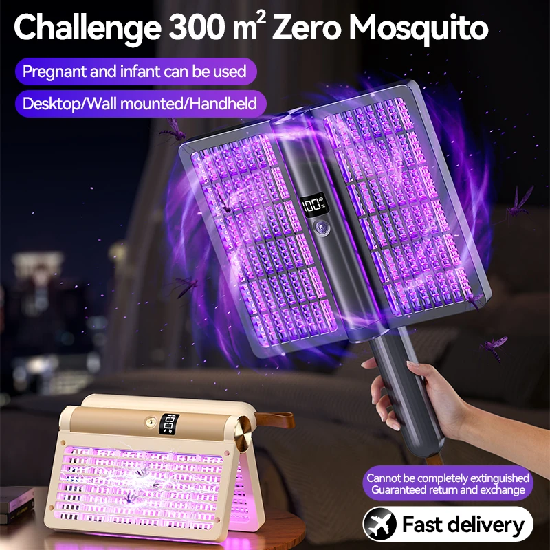 4 In 1 Electric Mosquito Clap Electric Shock Rotary Folding Automatic Mosquito Trapping Lamp Mosquito Clap