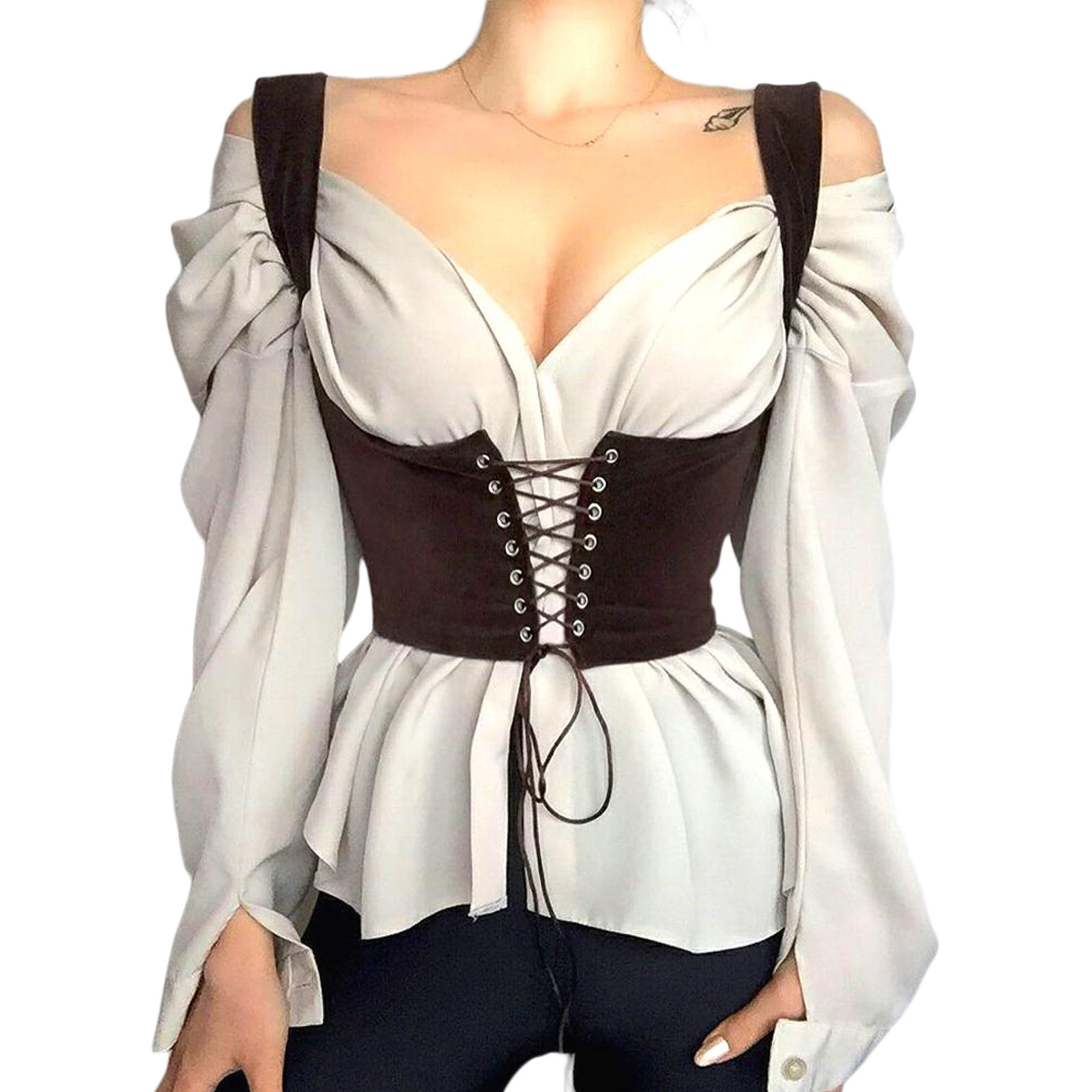 Vintage damski gorset gorset pod biustem sznurowane krótkie bluzki z szelkami kamizelka na ramiączkach talia Bodyshaper Tank Cummerbunds Y2K
