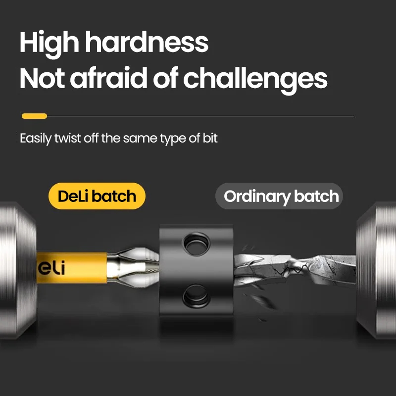 5PCS Upgraded High Hardness And Strong Magnetic Bit 25/50/65/70/90/150mm Non-slip Cross High Hardness Electric Hand Drill Screw