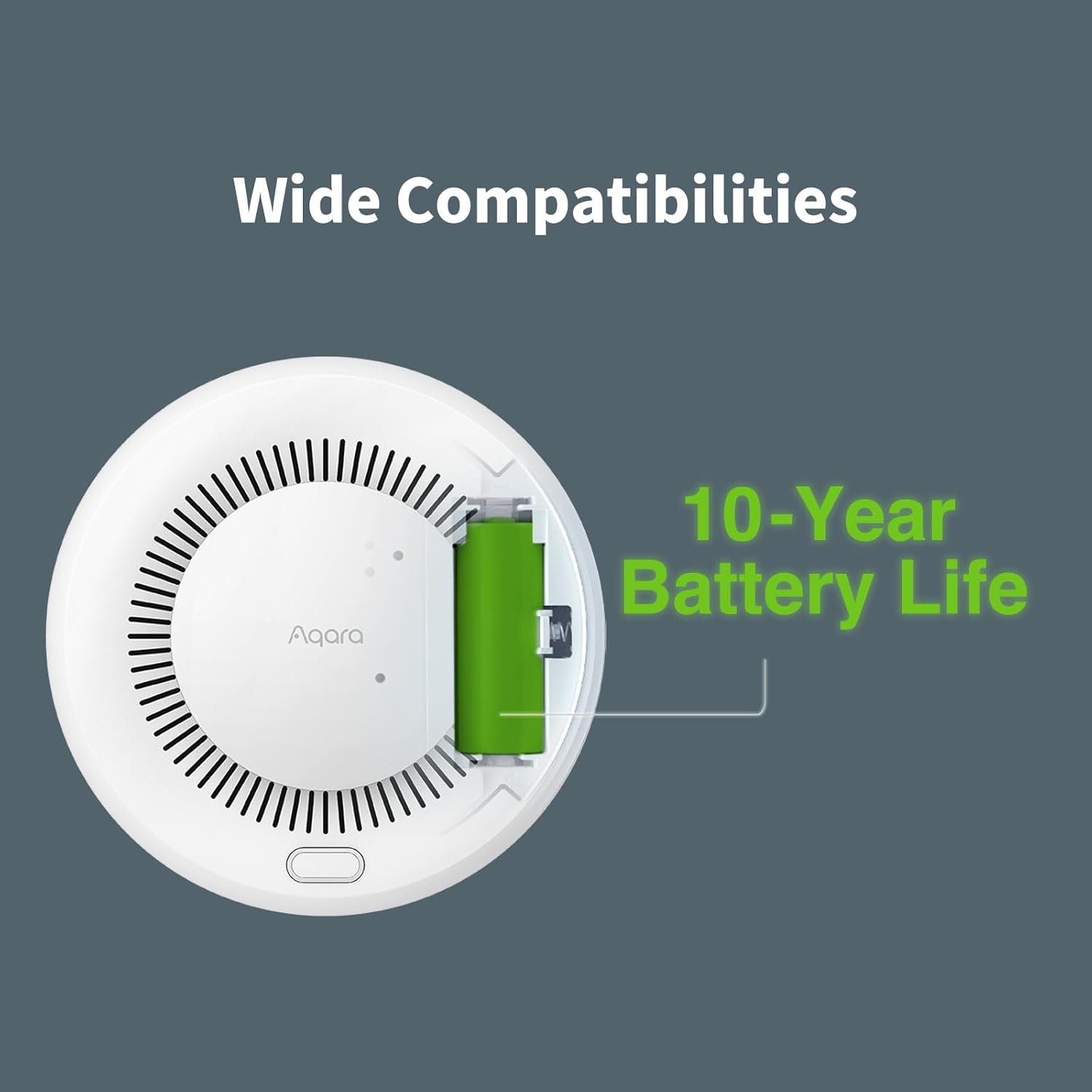 Aqara Smoke Alarm Detector Zigbee 3.0 Smoke Detector Sensor Highly Sensitive Smoke Detection Work with Xiaomi Mi Home Homekit