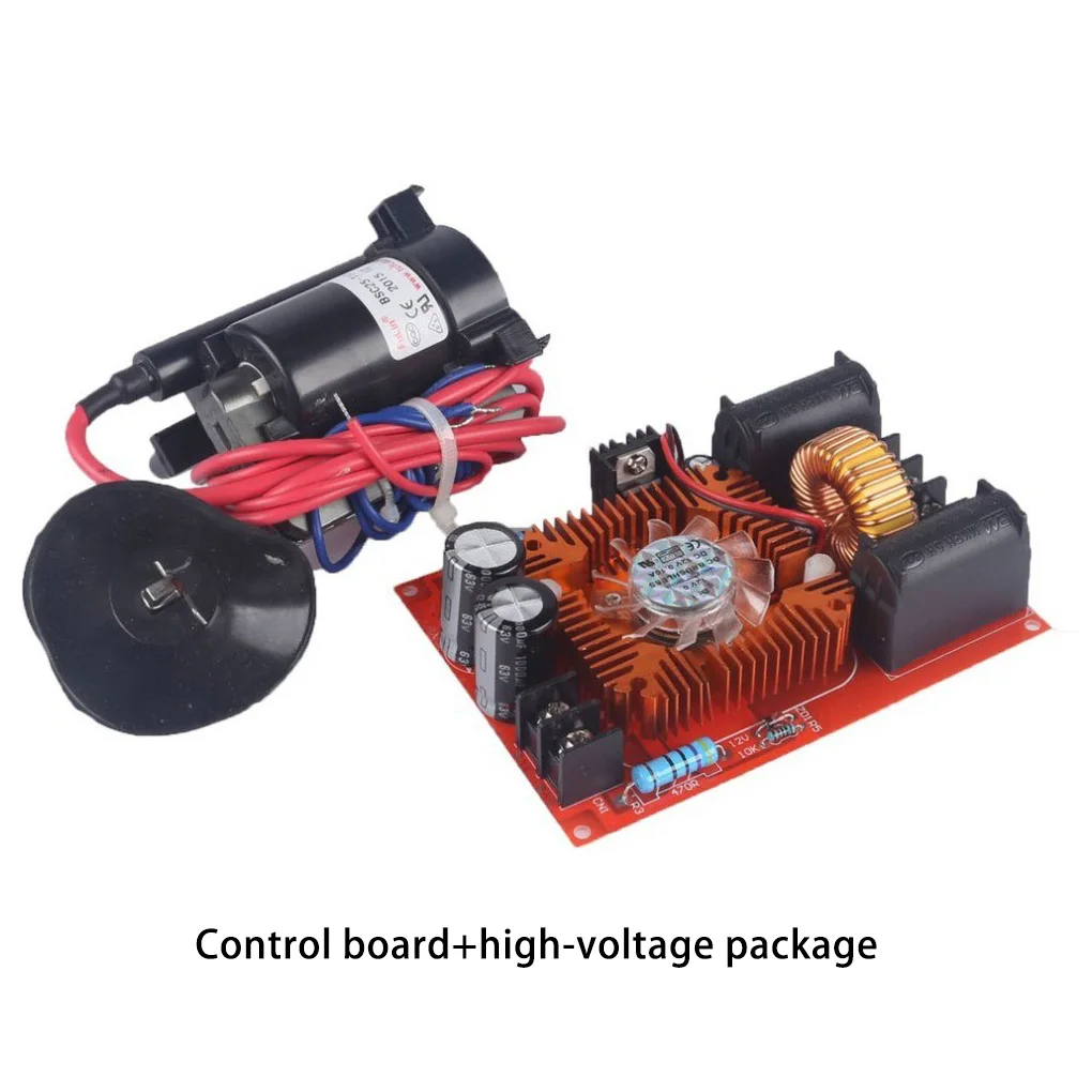 250W DC 12-30V ZVS Coil Flyback Driver Module Ignition Coil Induction Driver Board High Voltage Generator Tool Kit with Fans