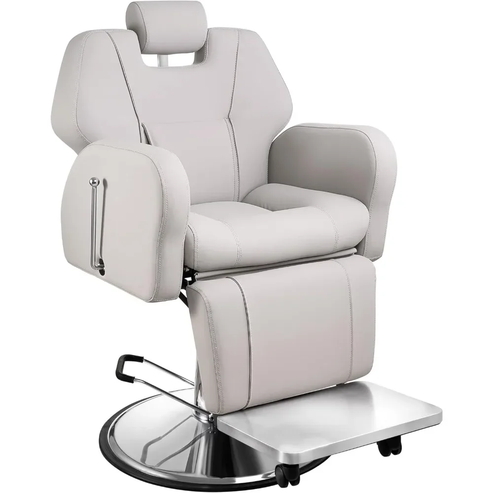 Barber Chair,Barber Chair,Reclining Salon Chair for Hair Stylist,Hair Salon Chair All Purpose Hair Chair with Heavye