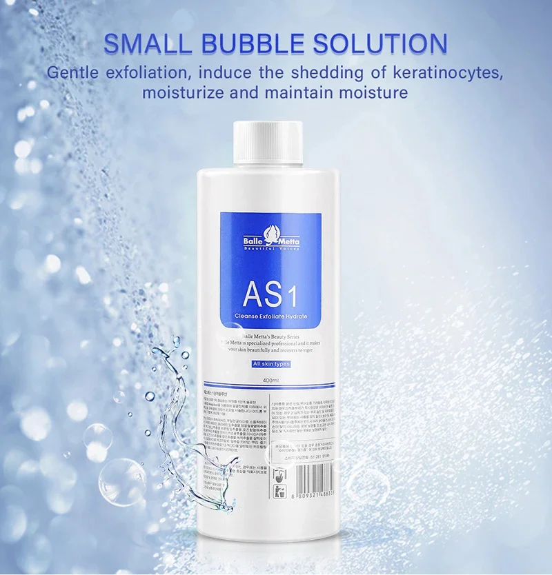 Suero facial para el cuidado de la piel AS1 SA2 AO3 Aqua Peel Solución para máquina facial Limpieza profunda de la piel 400 ml Kit de 3 sueros