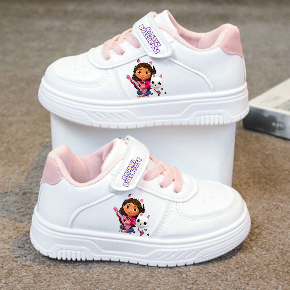 Gabby ตุ๊กตาตะกร้ารองเท้าน่ารัก Angel รองเท้าเทนนิสคู่รองเท้าสีขาวเด็กรองเท้าผ้าใบลําลอง Stitch กีฬารองเท้าขนาด 26-37