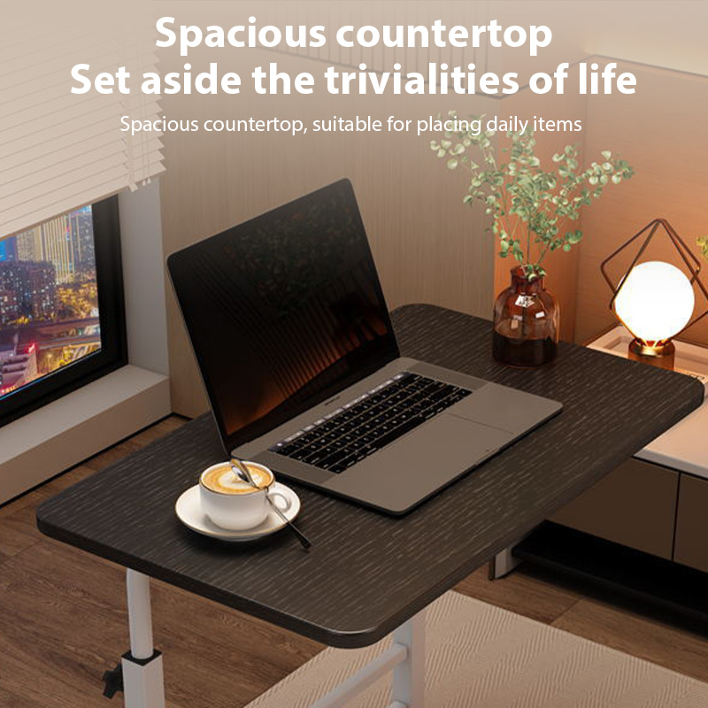 Draagbare verstelbare lift computertafel Verplaatsbare nachtkastje Studietafel met wiel Slaapkamer Eenvoudig bureau Bank Lui eetbureau