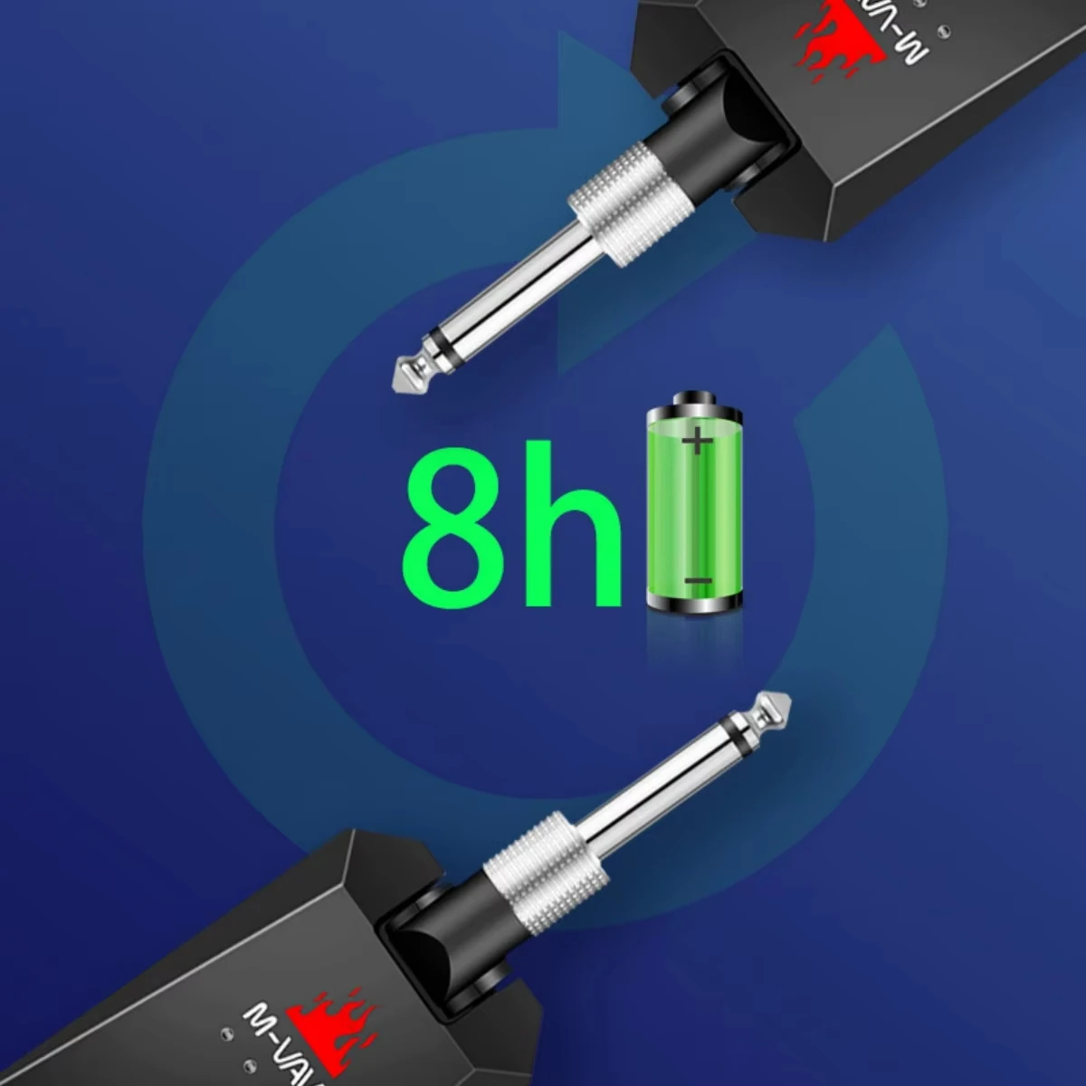 M-VAVE WP-5G Sistema per chitarra wireless/5,8G/ricevitore trasmettitore audio ricaricabile/cavo di tipo C/per accessorio amplificatore per chitarra