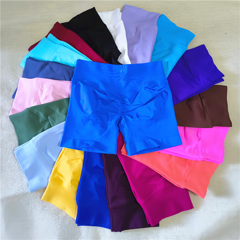 Шорты для бега в тренажерном зале, шорты для бега, женские байкерские велосипедные шорты, бесшовные леггинсы, сексуальные спортивные шорты для йоги