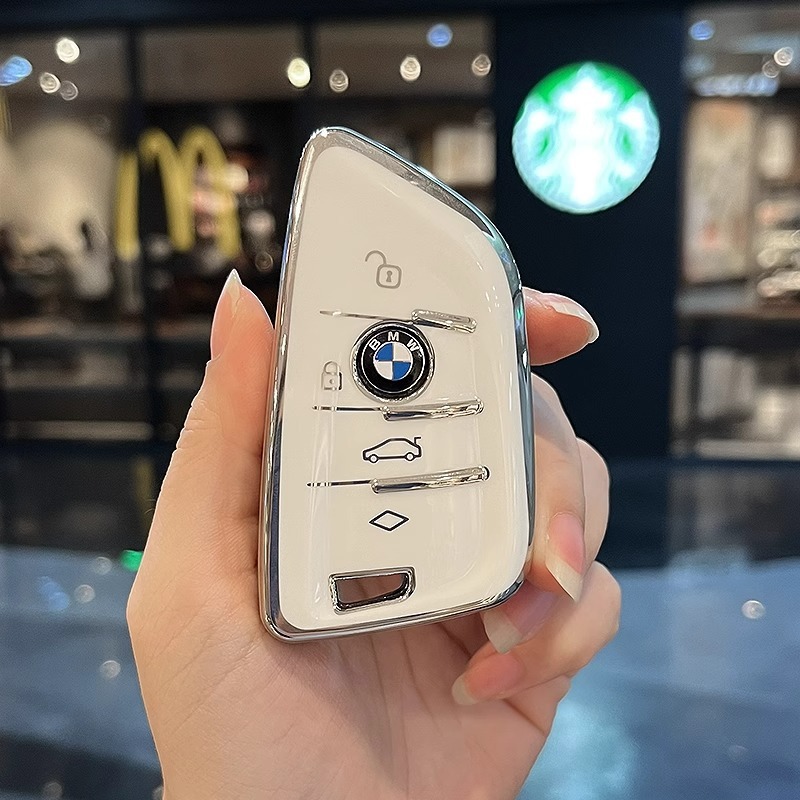 Мягкий чехол для автомобильного ключа из ТПУ, брелок для BMW X1 X3 G01 X4 G02 X5 F15 F16 M3 M4 F30 F31 F32 F34 F20 F21 F07 F10 1 3 5 7 Series