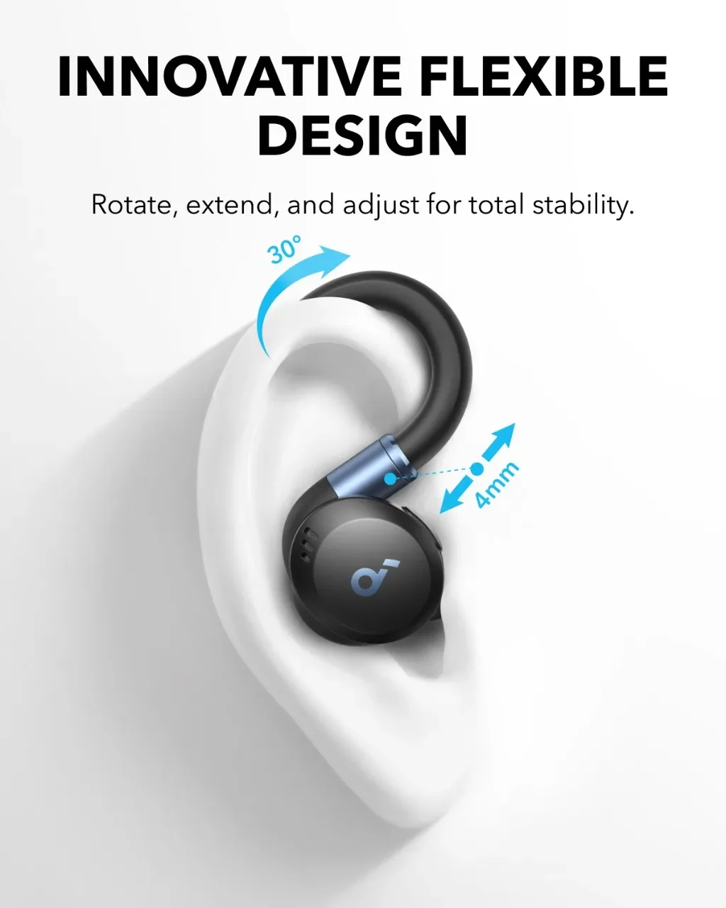 Soundcore by Anker Sport X20 진정한 무선 운동 이어버드 이어훅 이어폰 Bluetooth 무선 Bluetooth 헤드폰