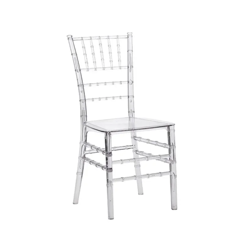 투명 이벤트 파티 식사 판매 아크릴 플라스틱 chiavari 크리스탈 클리어 Chiavari 의자 웨딩 의자 도매