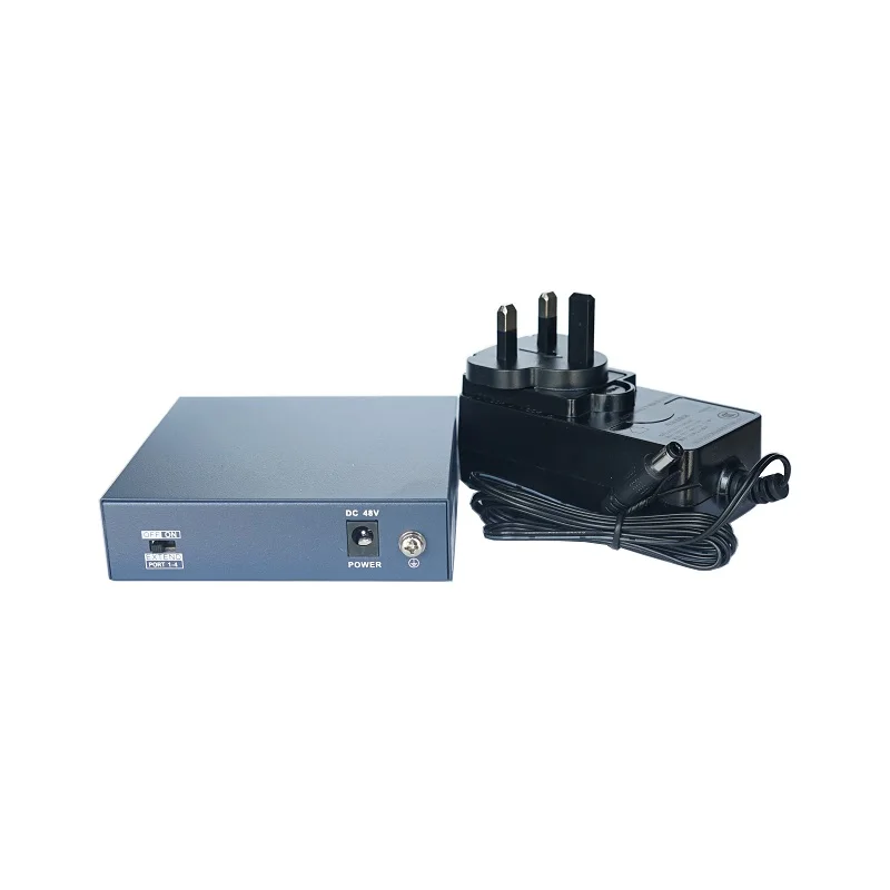 HIKVISION 4CH PoE-Switch, DS-3E0105P-E/M Unmanaged PoE LAN-Switch, PoE LAN-Netzwerk-Switch