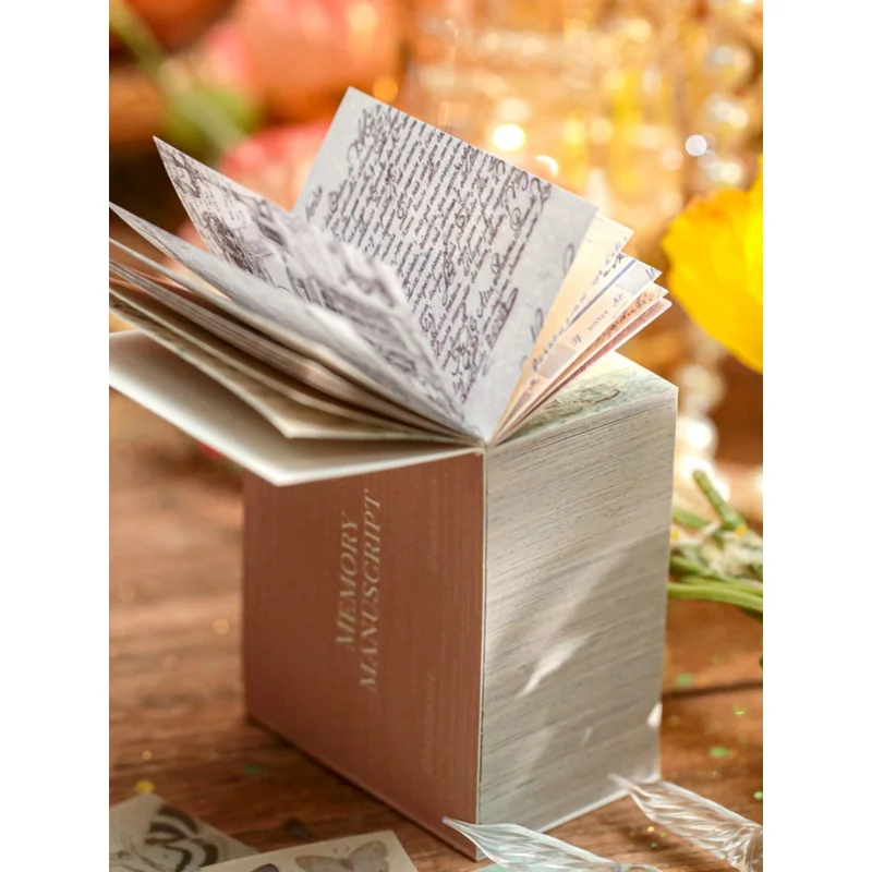 4 Stile 360 fogli/libro Materiale Libro Serie da collezione retrò Ins Fiore Farfalla Semplice Manuale Base Decorazione Carta