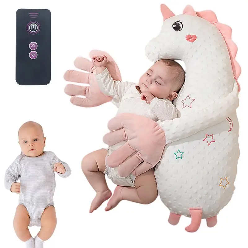 Palma calmante para bebé, chupete automático para dormir con relleno de animales, velocidad ajustable, Control remoto, compañero para dormir para bebé