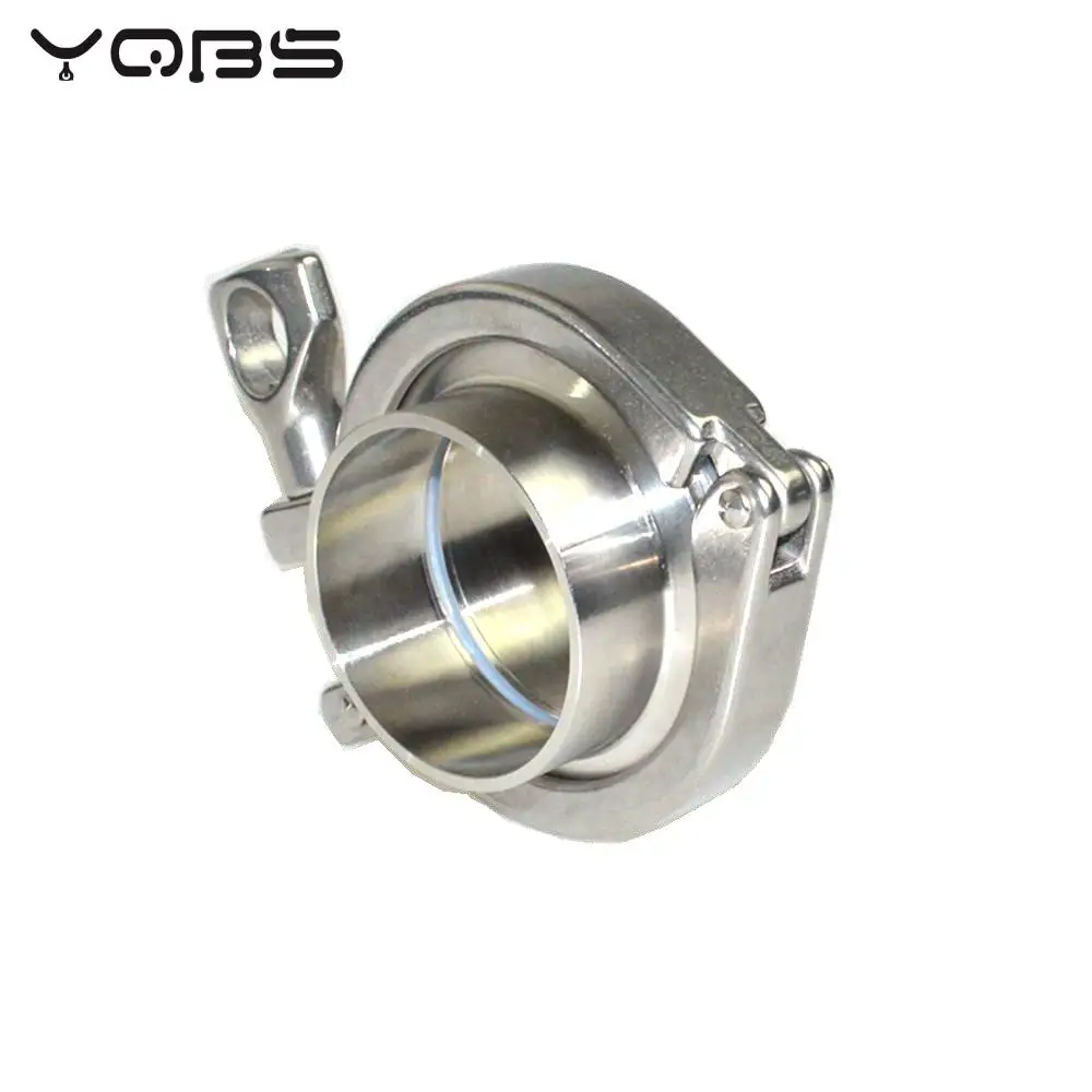 Yqbs triclamp ss flange sanitária tubo de solda virola tri braçadeira ptfe ou junta de silicone aço inoxidável sus ss 304