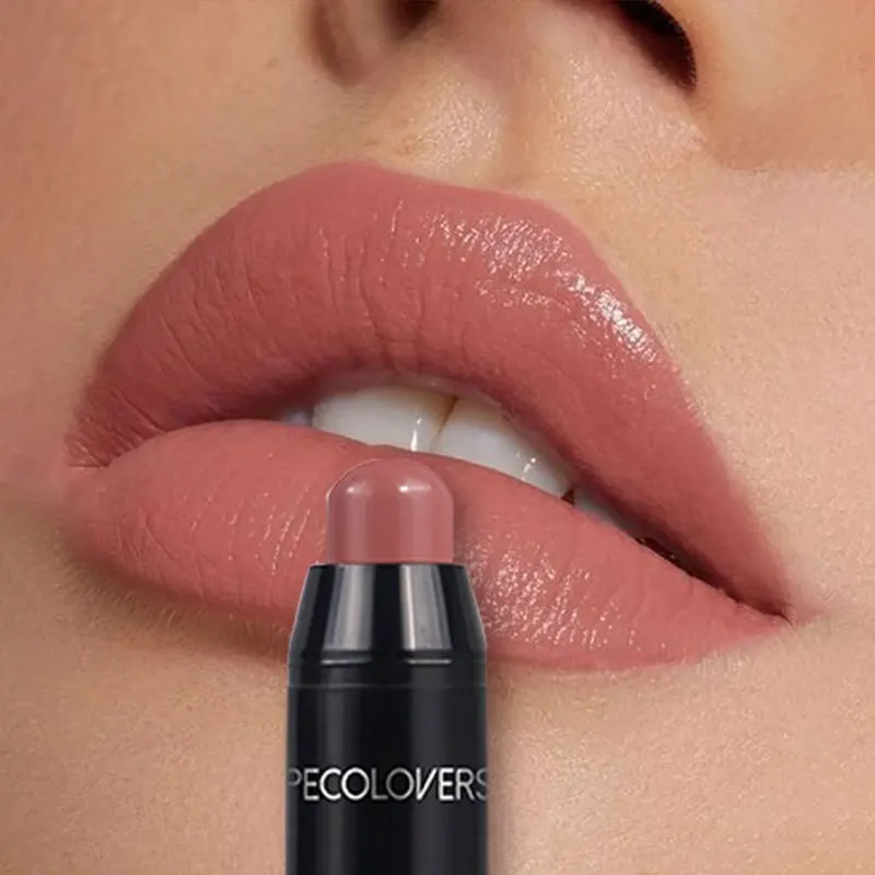 Lápiz labial mate resistente al agua, taza antiadherente de larga duración, tinte de labios, lápiz labial cosmético desnudo, maquillaje