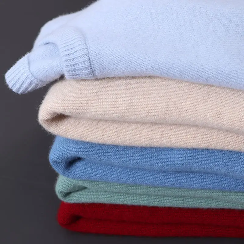 Hot Koop Kasjmier Heren Trui O-hals Gebreide Truien Lange Mouw Mannelijke Trui Zachte Warme Wollen Mode Kleding Big Size