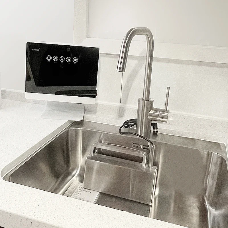 ポータブル自動超音波食器洗い機,小型,自立型,設置なし,キッチン,家庭用,110V, 220V