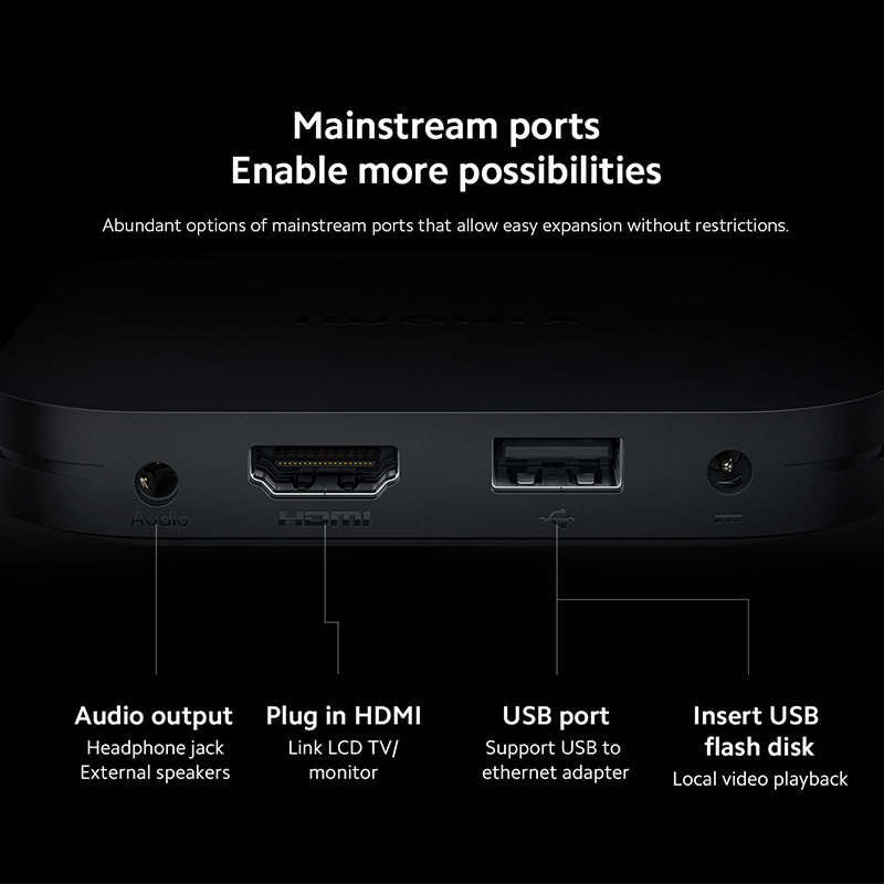 Versión Global Original Xiaomi TV Box S 2.a generación 4K Ultra HD 2G 8G WiFi BT5.2 Google TV Cast Netflix Smart TV Box reproductor multimedia