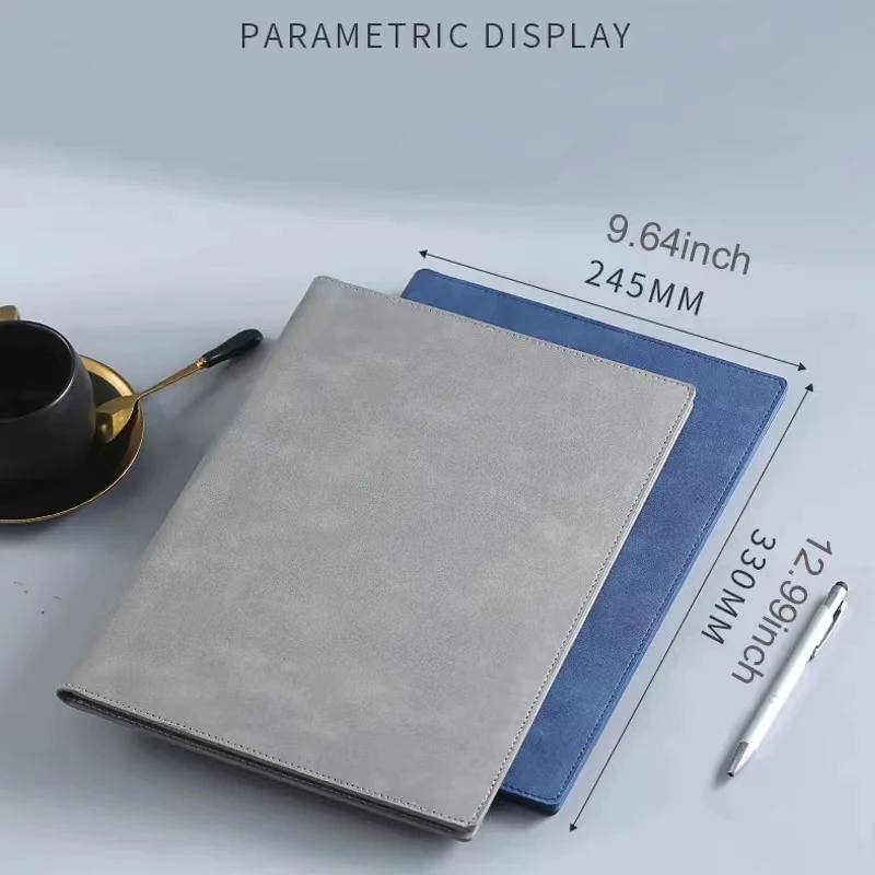 A4レザービジネスフォルダーpadfolioポートフォリオ、磁気クリップボード、会議フォルダー、ドキュメントファイルオーガナイザー、オフィス、12.9x9.6"