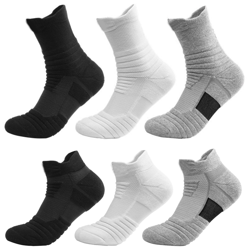 Calcetines de compresión para hombre, medias transpirables para deportes de baloncesto, calcetines para ciclismo, calcetines deportivos de tubo elástico alto que absorben la humedad, 1 par