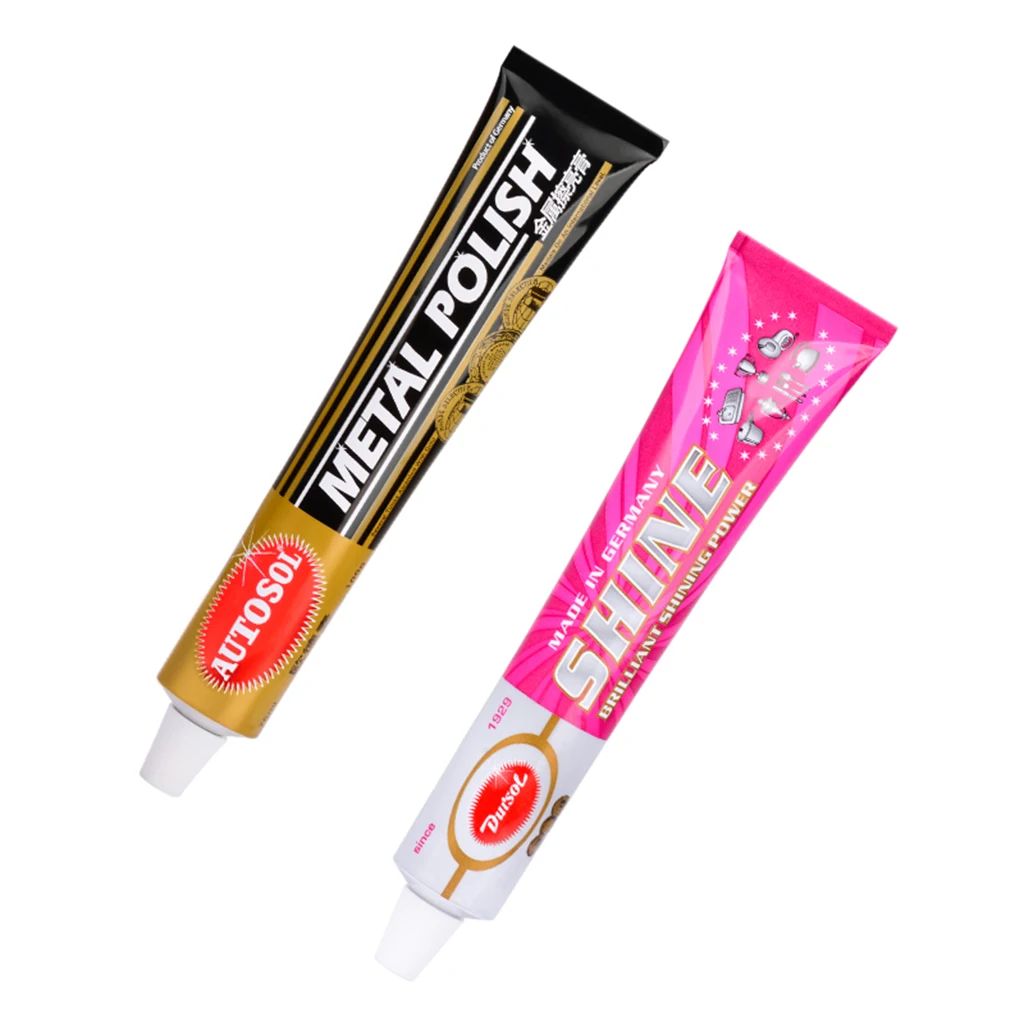AUTOSOL วางขัดโลหะสําหรับ Chrome อลูมิเนียมโลหะเหล็กรถยนต์จักรยานฯลฯเกรดอาหารสําหรับสนิมบนโต๊ะอาหารโลหะ ﻿