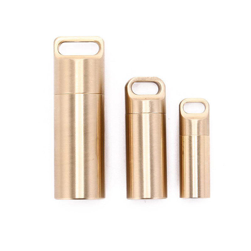 Recipiente impermeável do comprimido da sobrevivência do metal exterior, Match Edc Case Box, Container Bottle