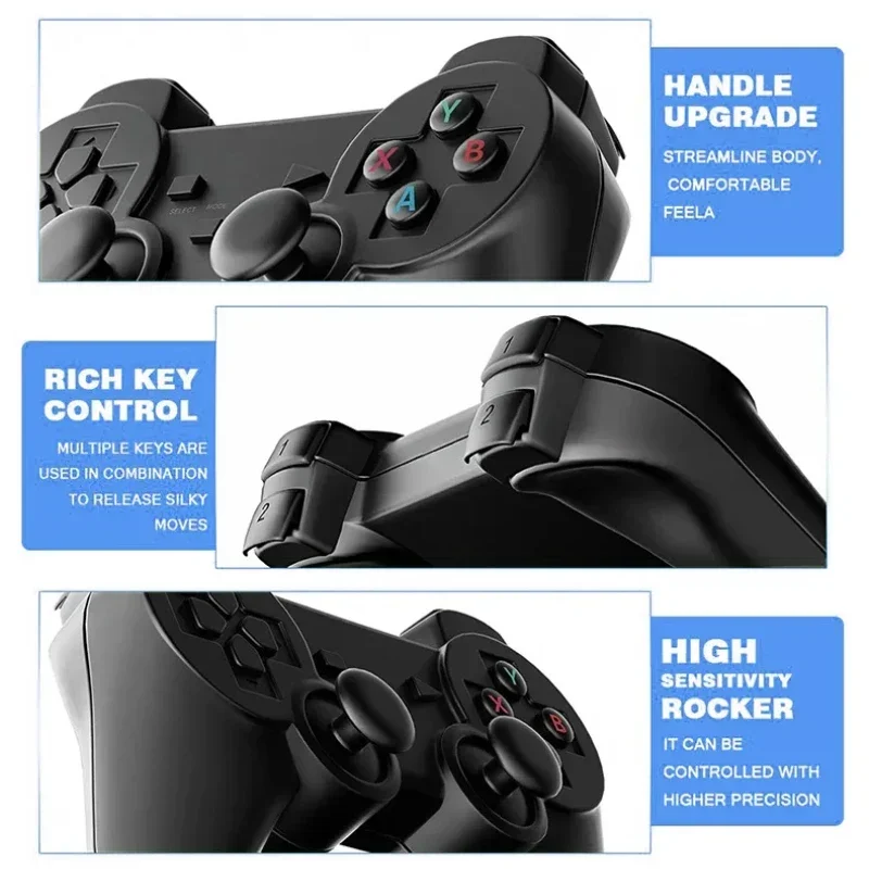 64GB 20000 Giochi Console per videogiochi retrò M8 Game Stick 4K 2.4G Console wireless Dendy GameStick per GBA/MD/PS1 Regalo per bambini