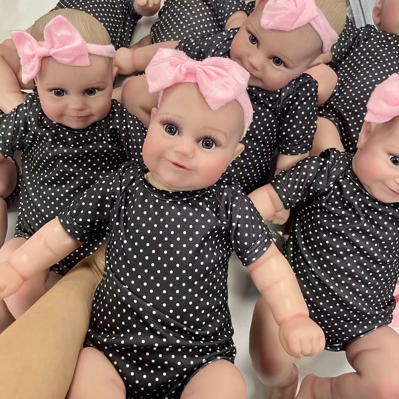 19 pouces déjà fini Reborn bébé poupée Maddie sourire fille à la main 3D peau veines visibles Art Collection poupée jouet Figure cadeau